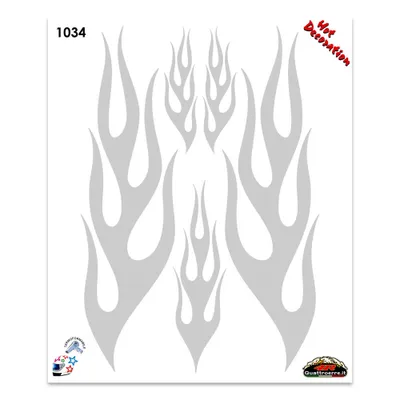 Immagine prodotto di Adesivo fiamme argento 35 x 50 cm