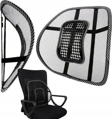 Produktbild von Lendenwirbelstuetze mit Massagefunktion fuer Sessel Stuhl Ergonomische Unterlage fuer Rueckengesundheit und Komfort