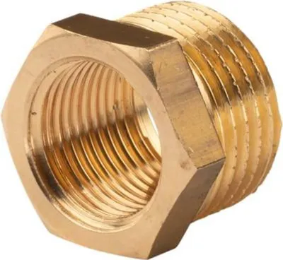 Produktbild von Messing Gewinde-Fitting Reduzierstück mit 1/2'AG - 3/8'IG