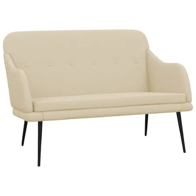 Zdjęcie produktu dla Ławka kremowa 110x76x80 cm tkanina