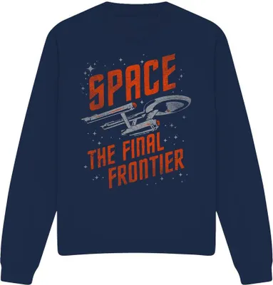 Productafbeelding van Star Trek - "Ruimtereizen" sweatshirt voor heren/dames, uni model, TV11386 (maat L) (marineblauw)