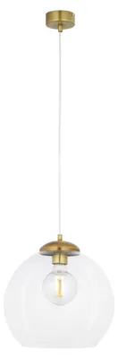 Zdjęcie produktu dla Lampa wisząca ASTI mosiądz 1xE27x40W szkło wym:80x29x29cm IP20 Jupiter