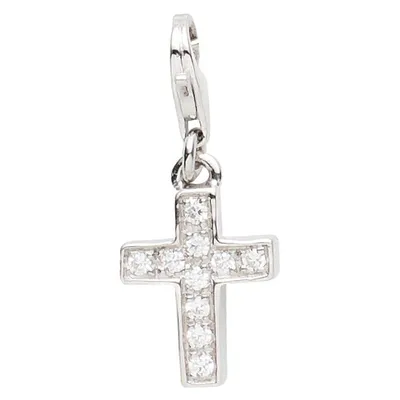 Produktbild von Miamar 22.VX425 Damen Charms Kreuz Silber Zirkonia weiß