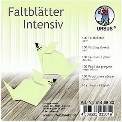 Produktbild von URSUS Faltblätter Intensiv, 10 x 10 cm, mint
