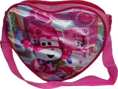 Immagine prodotto di Borsa a tracolla Super Wings Dizzy a forma di cuore, rosa