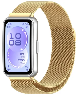 Obrázek produktu pro Kovový řemínek k chytrým hodinkám pro Huawei Band 11 / 11 Pro s magnetickým zapínáním, zlatý