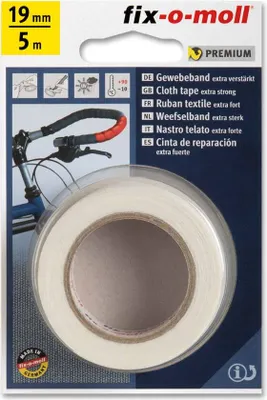 Produktbild von Gewebeband fix-o-moll 19mm weiß