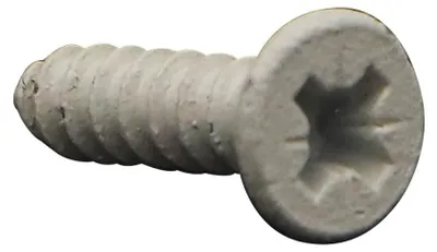 Produktbild von Blechschraube Senkkopfschraube Pozi 3,9 x 16 Verzinkt Weißer Lack RAL9010 reinweiß