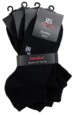Produktbild von RS Harmony 4er-Pack Sneaker-Socken schwarz