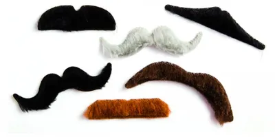 Produktbild von Notfall Schnurrbart-Set Emergency Moustaches, 6-teilig