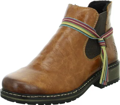 Produktbild von Rieker Damen Stiefelette 5459-36, 5459-37, 5459-38, 5459-39, 5459-40, 5459-41, 5459-42 RIE-Z6890 nuss/brown 36