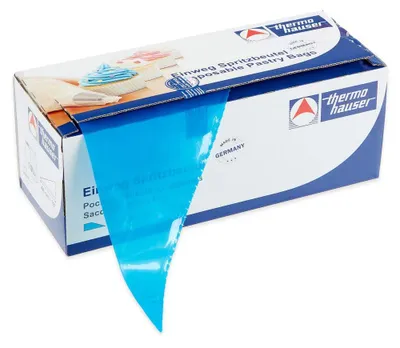 Produktbild von thermohauser Einweg-Spritzbeutel (Kunststoff PE), Maximum Grip, blau, 100 Stück,