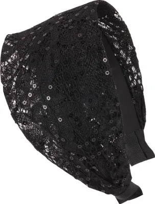 Produktbild von axy Breiter Haarreif mit Pailletten Damen Vintage Haarreifen Haarschmuck Wunderschön HR14A