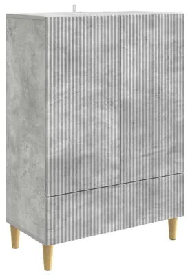 Zdjęcie produktu dla Kredens vidaXL, kolor szary betonowy, 66 x 34,5 x 95 cm, materiał drewnopochodny