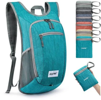 Immagine prodotto di Zaino da giorno leggero e pieghevole per viaggi, escursioni e scuola, 20 litri, blu