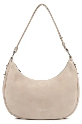 Produktbild von Umhängetasche aus Wildleder – mit Reißverschluss – Beige
