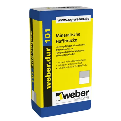 Immagine prodotto di 42x weber.dur 101 Mineralische Haftbrücke 1,5mm 30kg naturweiß