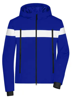 Image de James and Nicholson - Veste « sports d'hiver » pour homme LT3030 (3XL) (bleu vif/blanc/noir)