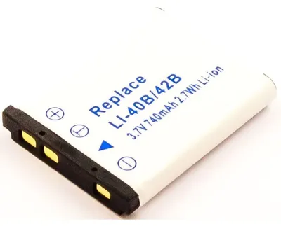 Produktbild von Akku für Fuji FinePix XP120 Li-Ion 3,7 Volt 650 mAh schwarz