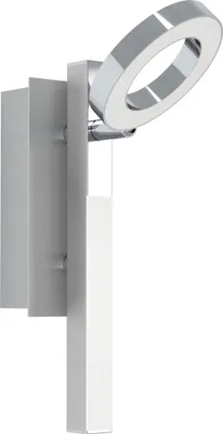 Produktbild von EGLO LED Wandlampe Cardillo, Wandleuchte, Wandstrahler aus Alu, Metall und Kunststoff, Wohnzimmerlampe in Chrom, LED Flurlampe warmweiß
