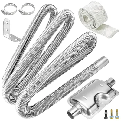 Image de SolidKeus - Tuyau d'échappement pour chauffage diesel, avec un tuyau de 200 cm