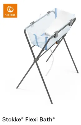 Produktbild von Stokke® Flexi Bath® Baby Badewanne mit Neugeboreneneinsatz Ocean Blue