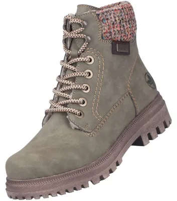 Image de Rieker Damen Stiefelette gefüttert Grün Y7621-54