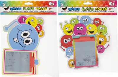 Produktbild von LG Kinderspielzeug Zaubertafel mit Smiley-Motiv, ca. 7 cm breit, 8 cm hoch