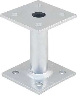 Produktbild von Pitzl Pfostenträger Holzverbinder, starrer Stützfuß H 100 mm Platten 80x80x5mm