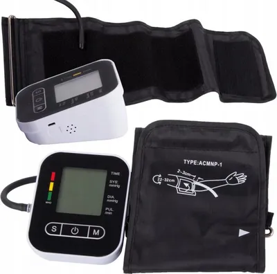 Obrázek produktu pro Elektronický měřič krevního tlaku na paži lcd displej arytmie baterie