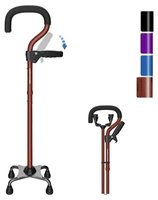 Image de Bâton de marche pliable avec deuxième poignée
