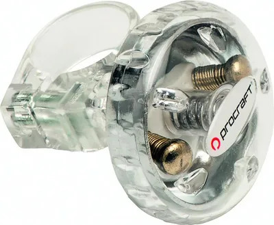Produktbild von Procraft Klingel Fun klein transparent - kompakte Fahrradklingel mit lautem K....