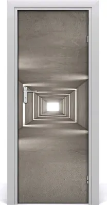 Produktbild von Tulup Türaufkleber 75x205 cm Dekorative Aufkleber Selbstklebend Wasserdichte Tapete Abnehmbar Schlafzimmer Wohnzimmer Wohnkultur - Betontunnel