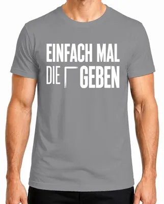 Imagen del producto de Camiseta para hombre, color gris, talla M, con un mensaje divertido y sarcástico que dice: "Simplemente sé tú mismo"