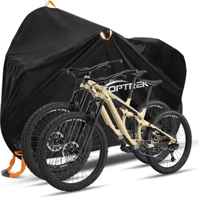 Produktbild von Toptrek Fahrradabdeckung 210x110x95cm wasserdicht Oxford-Gewebe mit Schlossösen