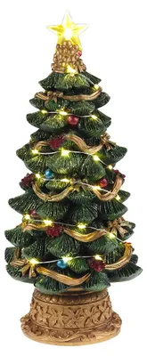 Produktbild von Clayre & Eef Weihnachtsdekoration mit LED-Beleuchtung Grün Kunststoff