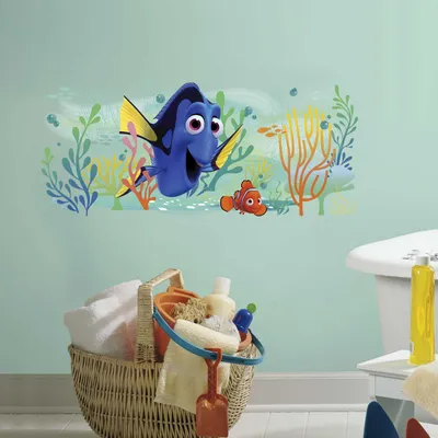 Zdjęcie produktu dla RoomMates Finding Dory Gigantyczna naklejka ścienna 42 x 99 cm