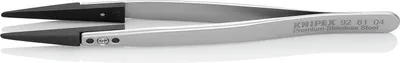 Produktbild von KNIPEX 92 81 04 Pinzette mit Wechselspitzen ESD Glatt 130 mm