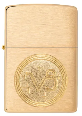 Produktbild von ZIPPO - Capricorn Emblem - Brushed Brass Gold Steinbock Sternzeichen Sturmfeuerzeug nachfüllbar Benzin 60006111