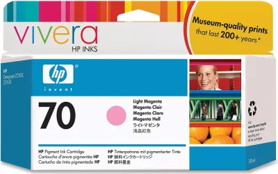 Produktbild von HP 70, Helle Magenta, 20 - 80%, 15 - 35 °C, Designjet Z2100, Z3100, Z3200, 15 - 35 °C