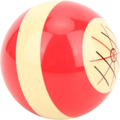 Produktbild von Rote Queue Ball für Billardtraining und Übung, Tragbares Übungszubehör für Amerikanisches Poolbillard