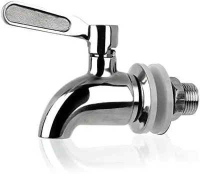 Zapfhahn 16 mm, 304 Edelstahl, für Wasser, Bier, Wein, Saft