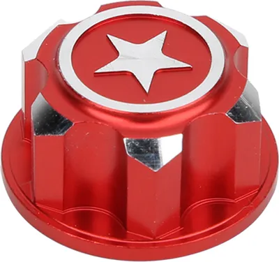 Produktbild von 4 Stück Sechskant-Radmutter 17 mm aus Metall, passend für X-MAXX und Summit, Traxxas RC Zubehör, Aluminiumlegierung, rot