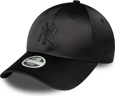 Produktbild von New Era Women MLB 9FORTY Rhinestone Satin Cap New York Yankees black