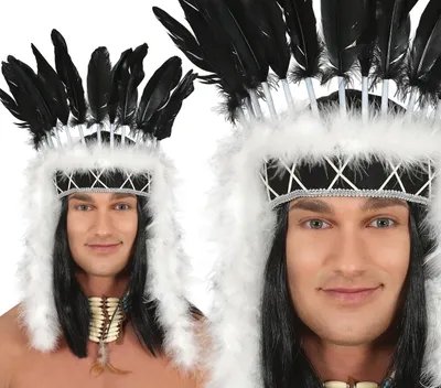 Produktbild von Guirca Indianischer Häuptlingsfederkopfschmuck    One Size