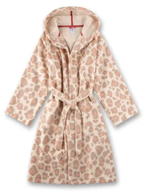 Produktbild von Sanetta Mädchen-Bademantel beige | Gemütlicher Kinderbademantel