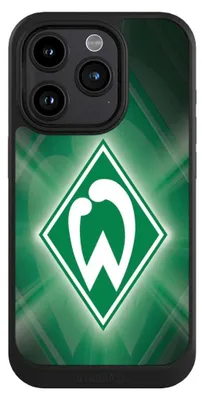 Produktbild von NIVOCASE Hülle für Apple iPhone 15 Pro  Handyhülle NIVOcore Case Schwarz Offizielles Lizenzprodukt SV Werder Bremen Wappen