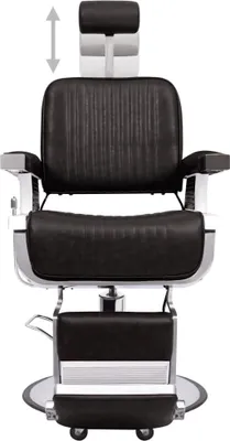 Produktbild von vidaXL Friseurstuhl Schwarz 68x69x116 cm Kunstleder