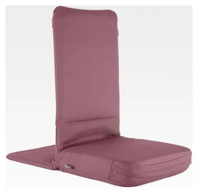 Produktbild von Mandir Bodenstuhl | Meditationsstuhl mit dickem Sitzkissen | Komfortabler Bodensessel mit gepolsterter Rückenlehne | Waschbarer Bezug | Ideal für Freizeit, Yoga und Meditation (Dusty Purple)