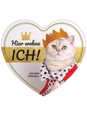 Produktbild von Herz Blechschild Hier wohne ich HB025